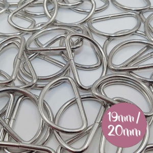 19/20mm Metal D Rings