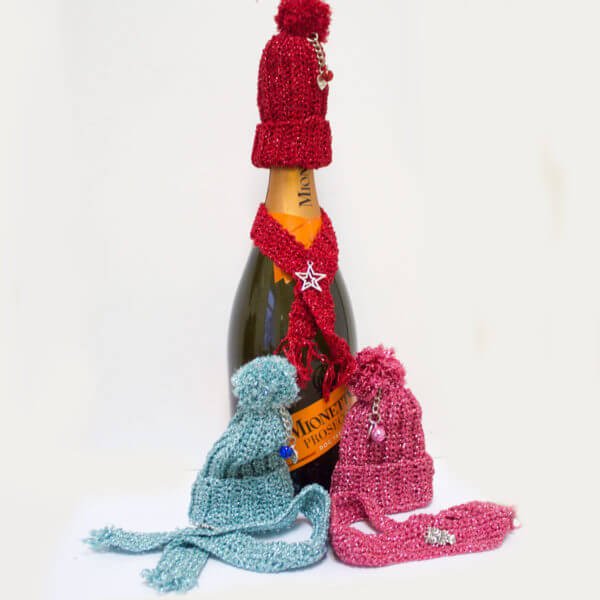 Prosecco Decorated With Starmist Hats & Scarves