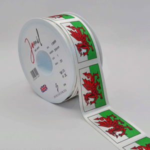 13666 35mm Welsh Dragon Ribbon