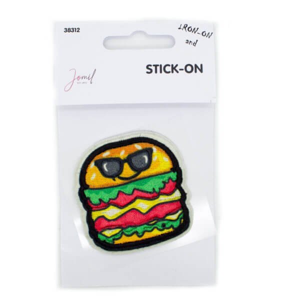 Stick-On Tasty Treat Burger Motif