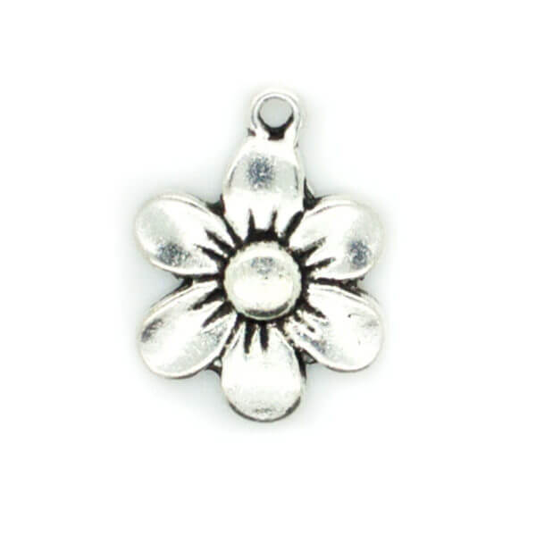 Silver Flower Charm