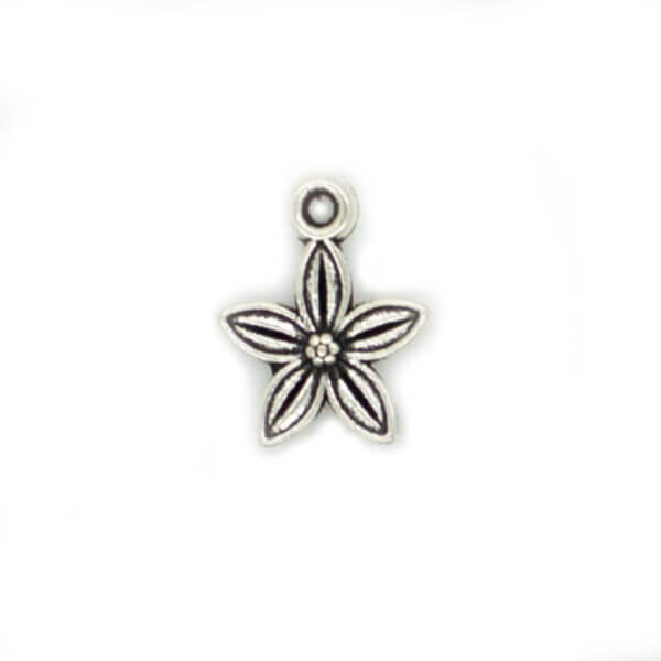 Silver Flower Charm