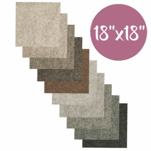 100% Wool Felt 18"x18" Squares
