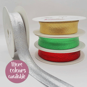 25mm Metallic Bias Binding