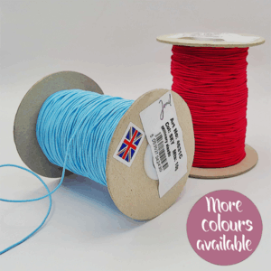 1mm Coloured Polyester Cord Elastic
