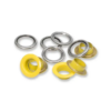 542544 11mm Eyelets with Washers - Yellow/Silver - Image 2