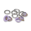 542548 11mm Eyelets with Washers - Lilac/Silver - Image 2