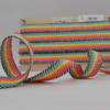 25mm Rainbow Stripe Cotton Webbing