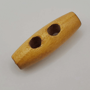 W37 Two Hole Wooden Toggles - 30mm