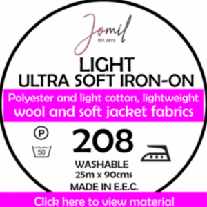 Ultrasoft Light 90cm White Iron On Interlining