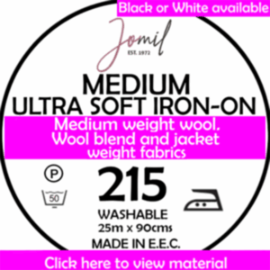 Ultrasoft Medium 90cm Iron On Interlining