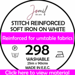 Stitch Reinforced White Interlining