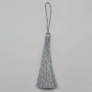 10cm Long Metallic Tassels-silver only
