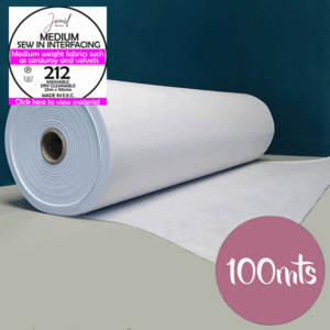 Medium 90cm White Sew In Interlining - 100 METRES