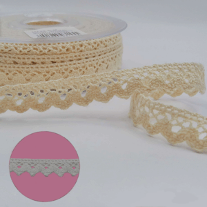 15mm 100% Cotton Cluny Lace