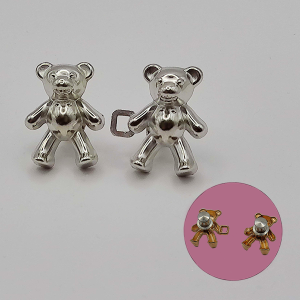 Metal Non-Sew Bear Waistband Adjusters