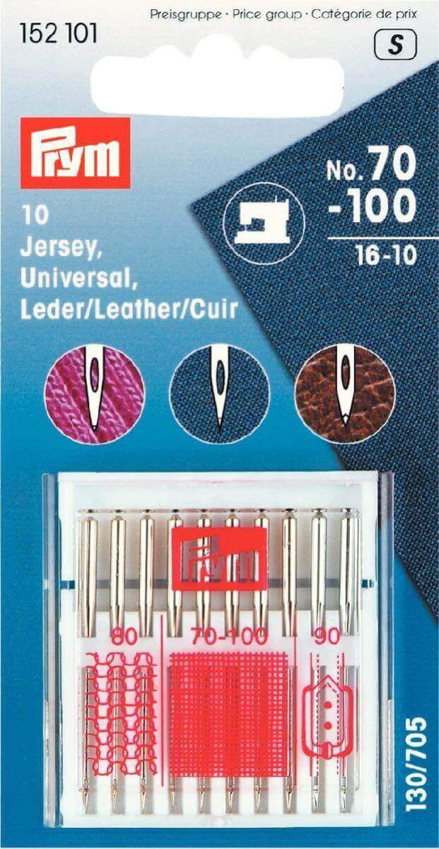 154110 , Prym machine needles, assortment of standard, leather & jersey