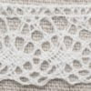 581-white, 25mm wide White cotton cluny lace-25 metres - Image 2