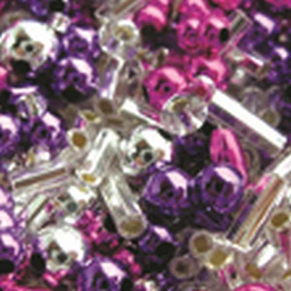 cerise/purple/silver