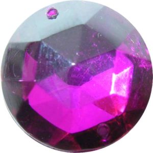 18mm Round Sew On Plastic Jewels