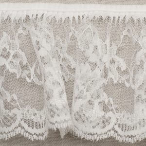 95mm Gathered Polyester Lace