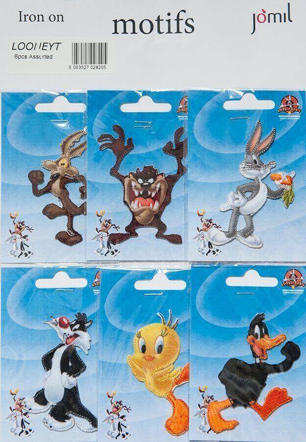 looneyT-motifs, iron on Looney Tunes motifs x card · Wholesale ...