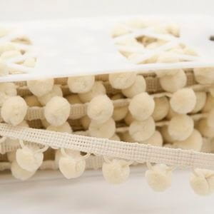 Large 28mm deep pom pom fringe