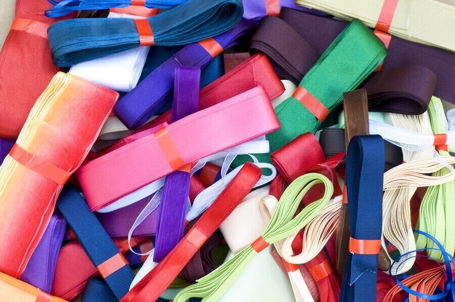 Ribbon bundles standard assortment100 pieces · Wholesale Haberdashery