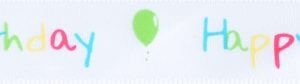 15mm Happy Birthday Ribbon