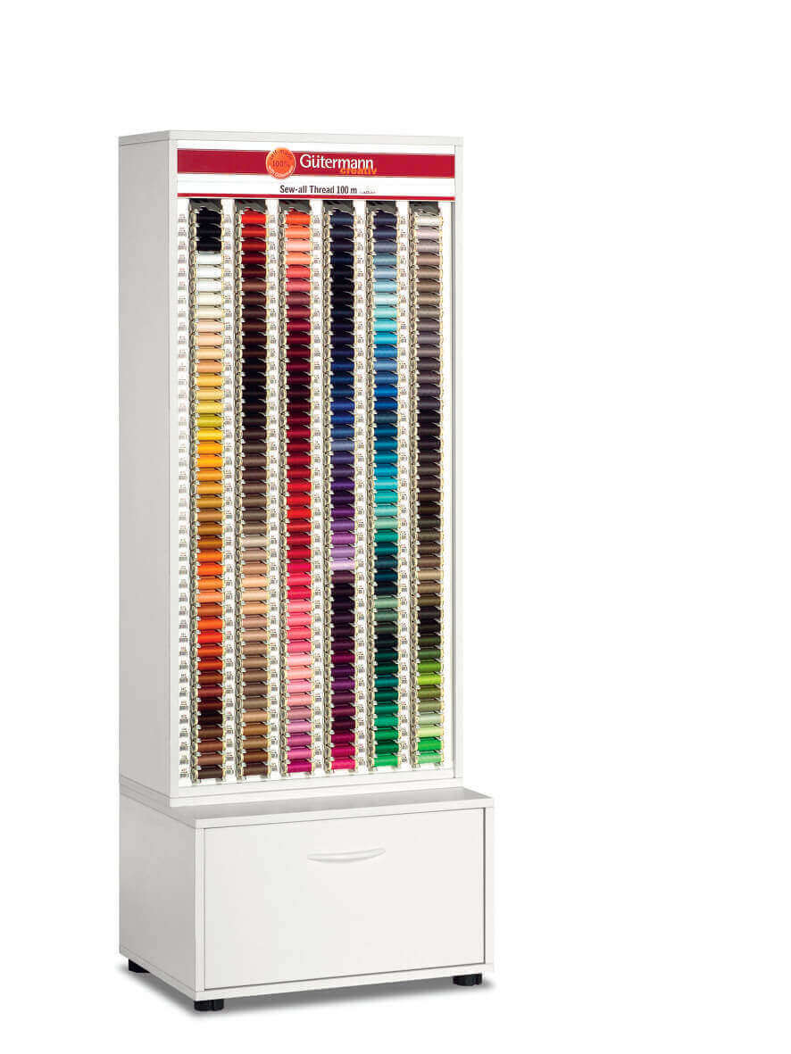Gutermann Sewing/Embroidery Thread Display Case (100 Spools) Rack Storage  Holder